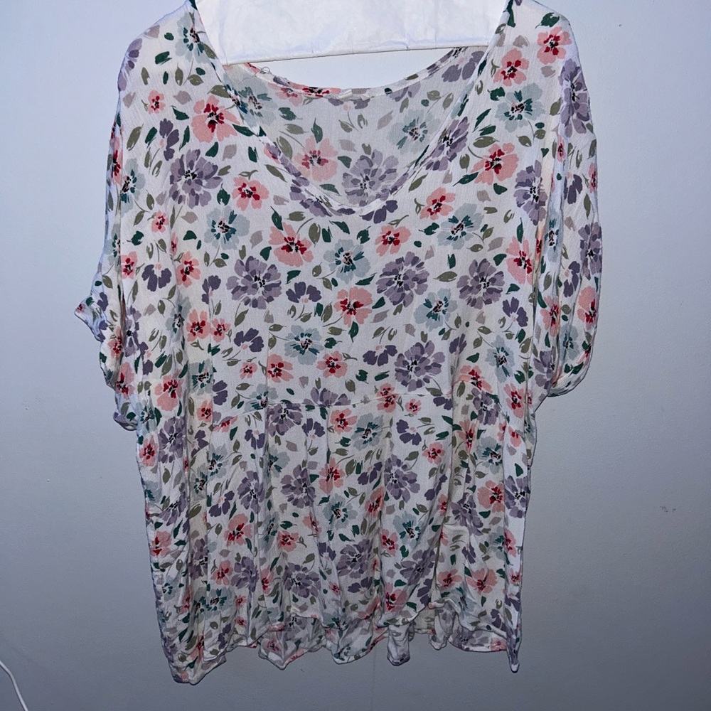 Floral Print Women's Top